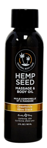 "Hemp Seed Massage and Body Oil - Dreamsicle 2 Fl. Oz./ 60ml EB-MAS206E"