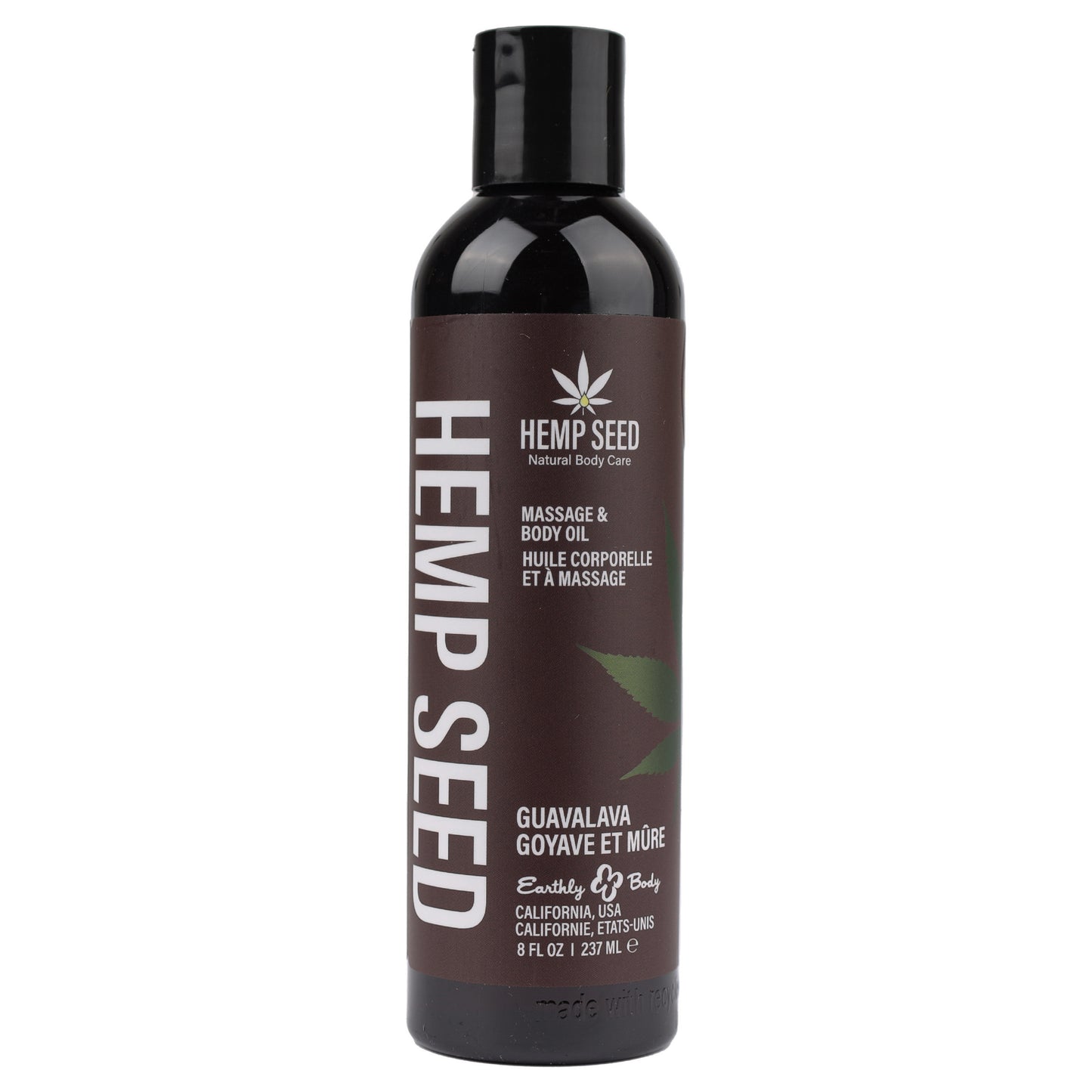 "Hemp Seed Massage and Body Oil - Guavalava - 8 Fl. Oz./ 237 ml EB-MAS068"