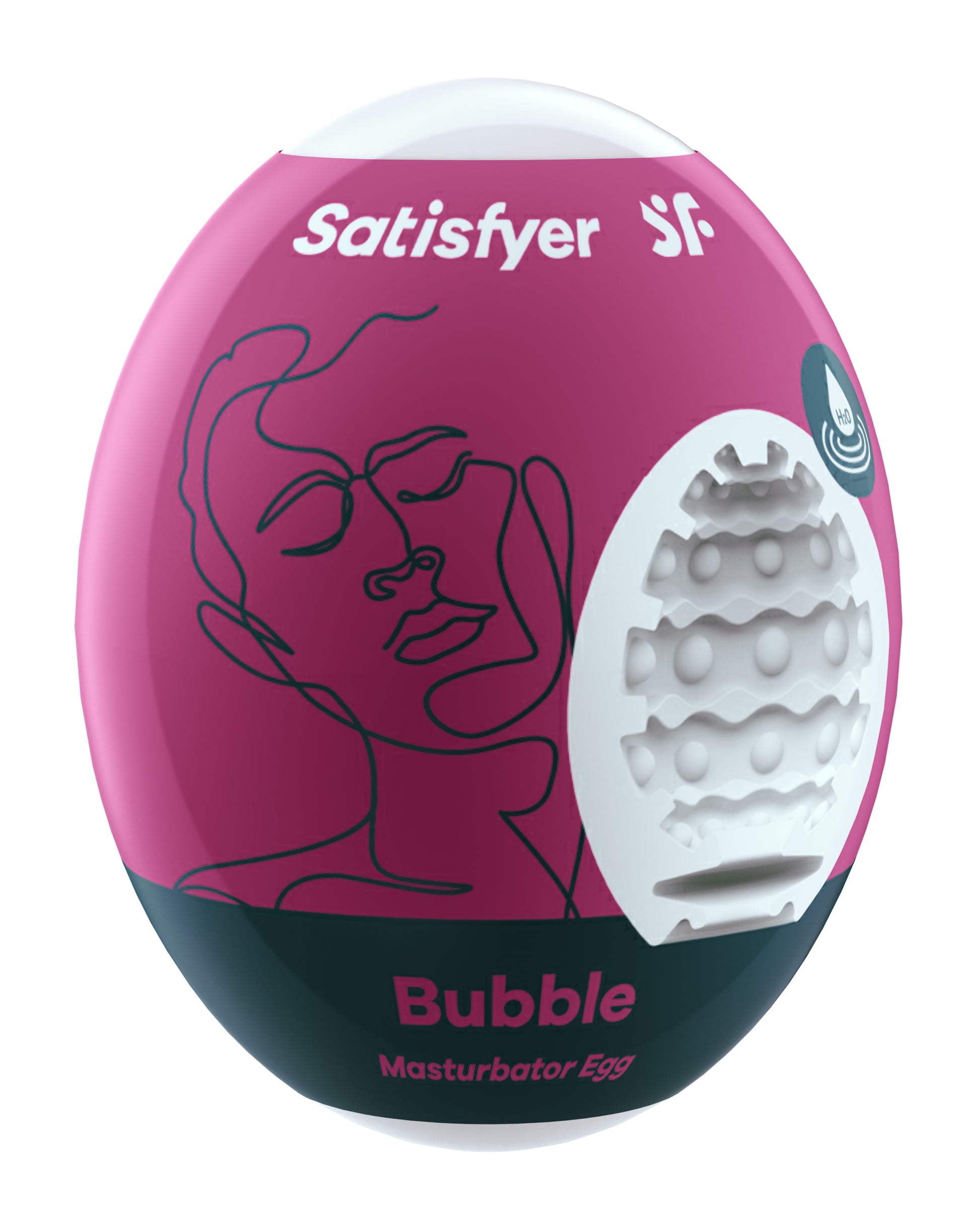 "Satisfyer Masturbator Egg - Bubble - Violet SAT-4010014"