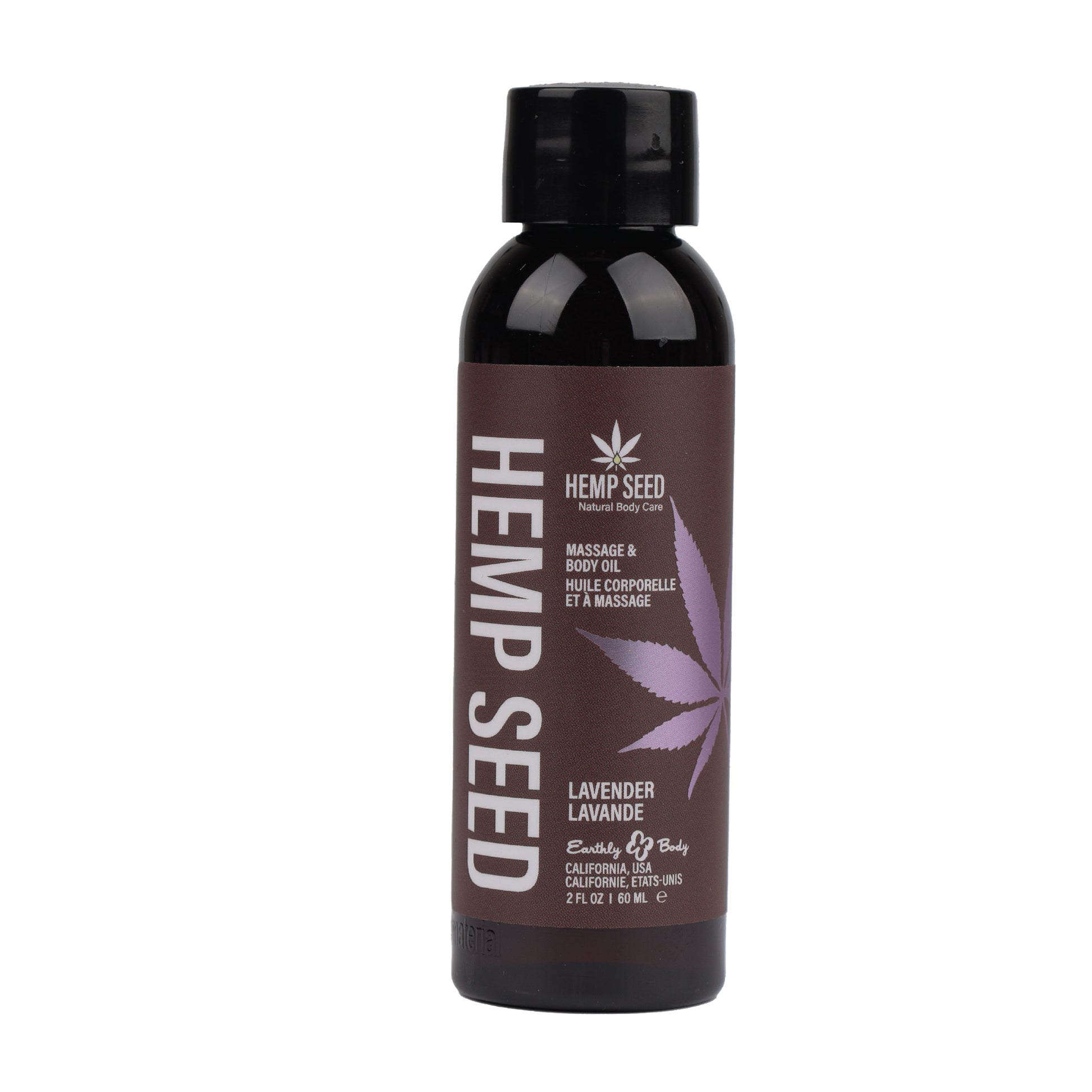 "Hemp Seed Massage and Body Oil - Lavender - 2 Fl. Oz./ 60ml EB-MAS217E"