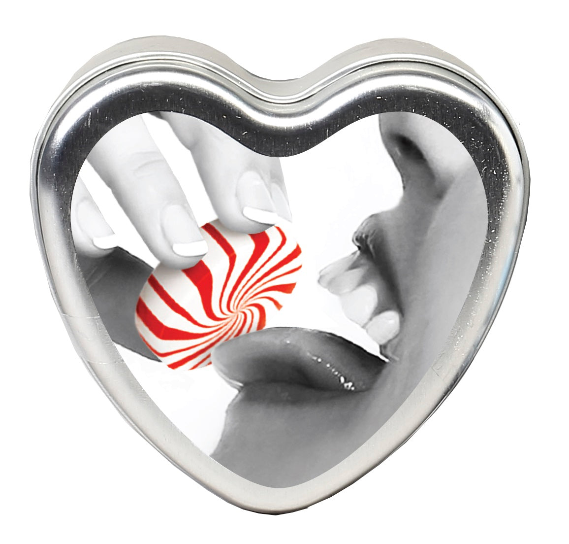 "Edible Heart Candle - Mint - 4 Oz. EB-HSCK008"