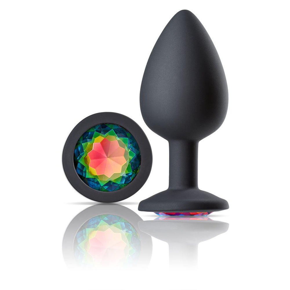 "Cloud 9 Novelties Gems Jeweled Silicone Anal Plug - Large WTC305"