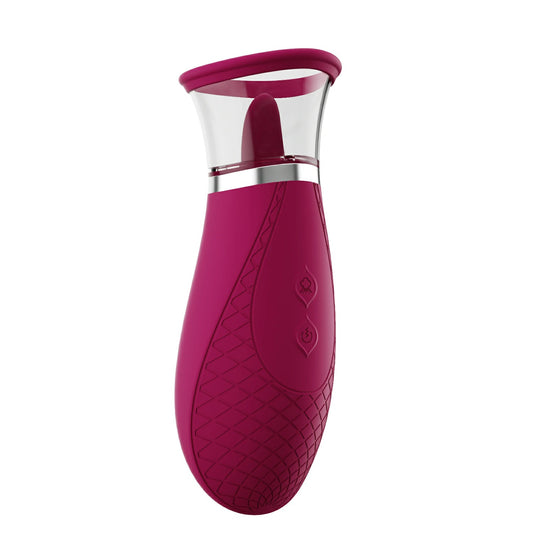 "Scioness - Sucking and Licking Clitoral Stimulator - Wine Purple H-TE-07-687RW"