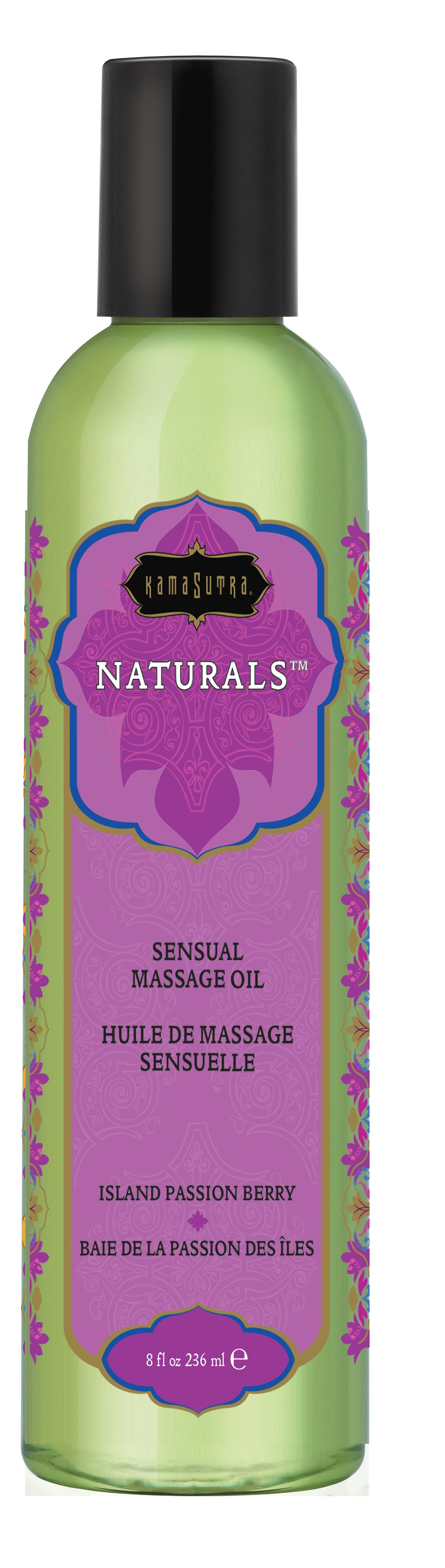 "Naturals Massage Oil - Island Passion Berry - 8 Fl. Oz. KS10245"