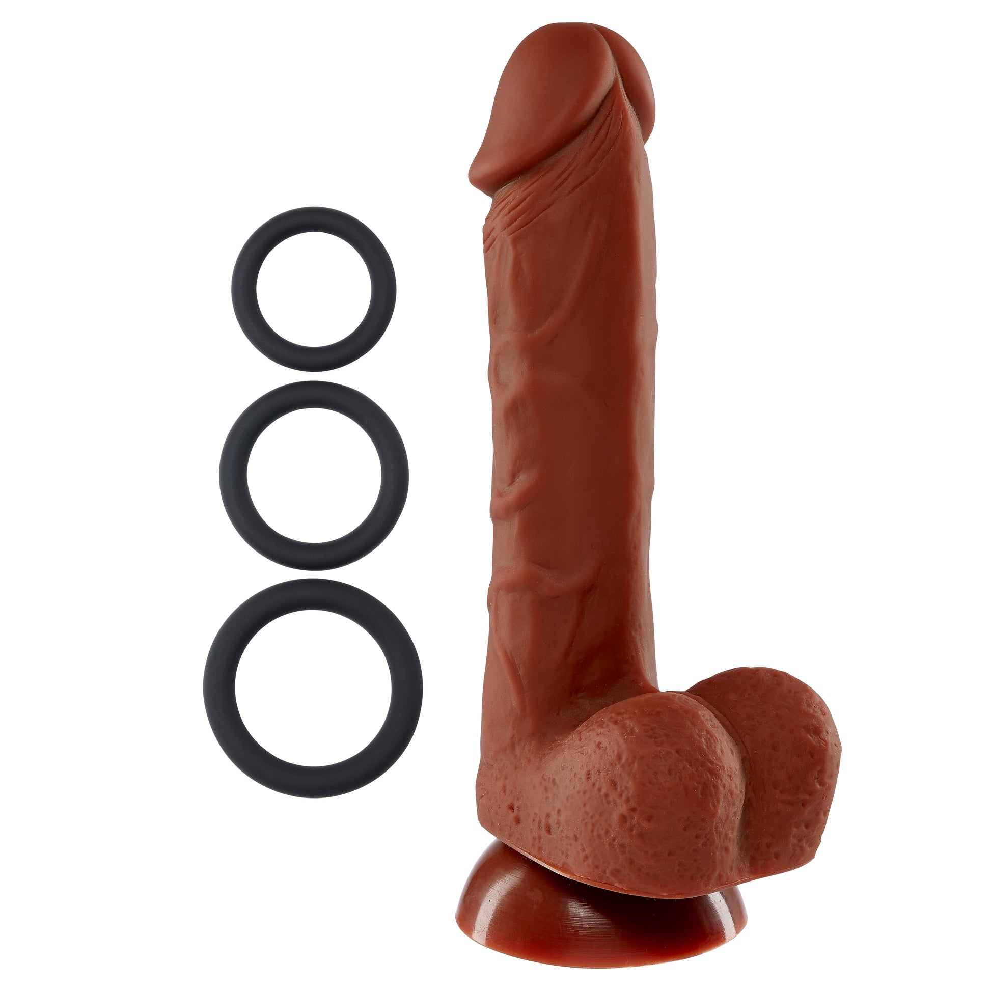 "7 Inch Silicone Pro Odorless Dong - Brown WTC85912"