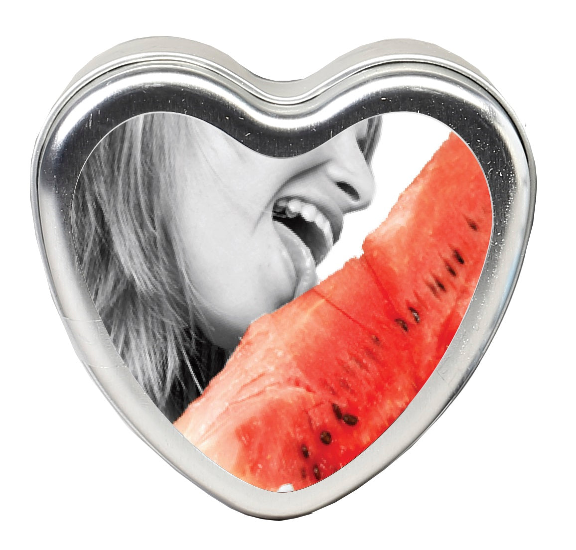 "Edible Heart Candle - Watermelon - 4 Oz. EB-HSCK004"