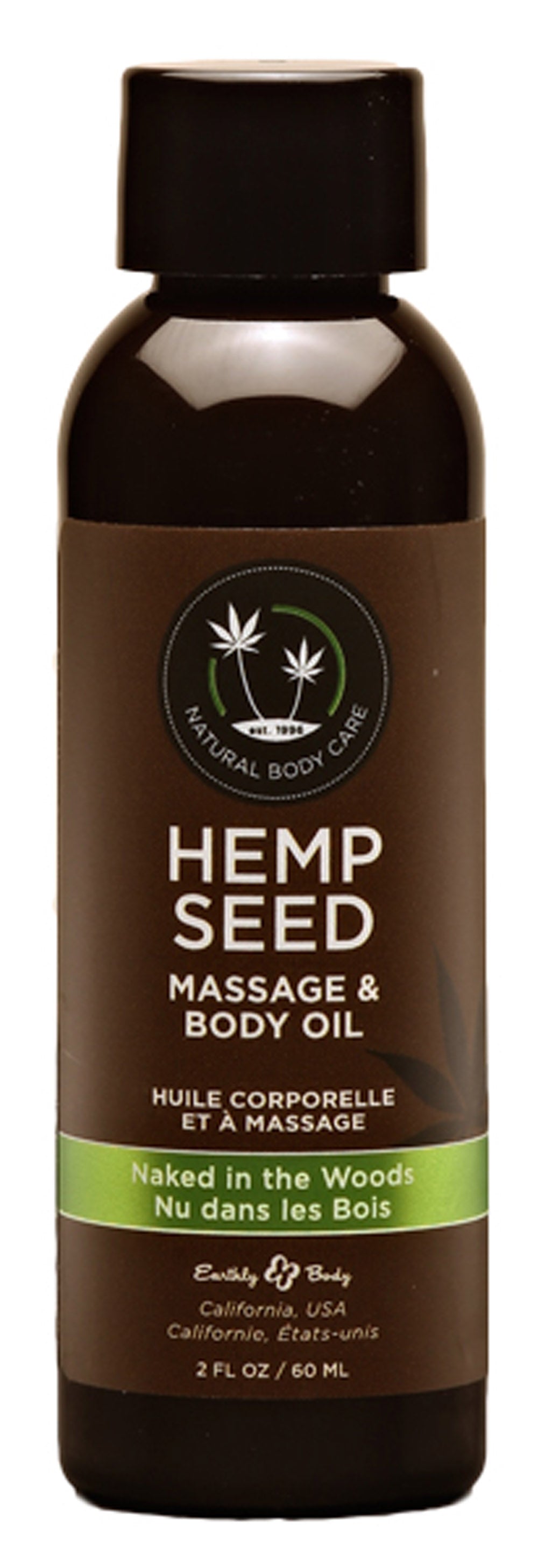 "Hemp Seed Massage and Body Oil - Naked in the Woods - 2 Fl. Oz/ 60ml EB-MAS222"