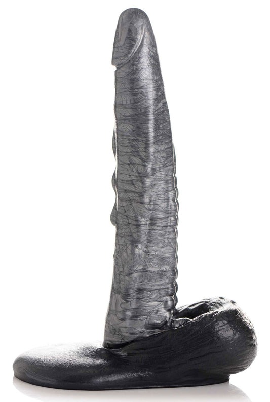 "The Gargoyle Rock Hard Silicone Dildo - Silver CC-AG875-SLV"
