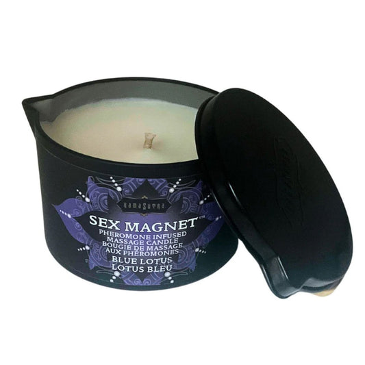 "Sex Magnet Blue Lotus Pheromone Massage Candle 6oz KS-12071"