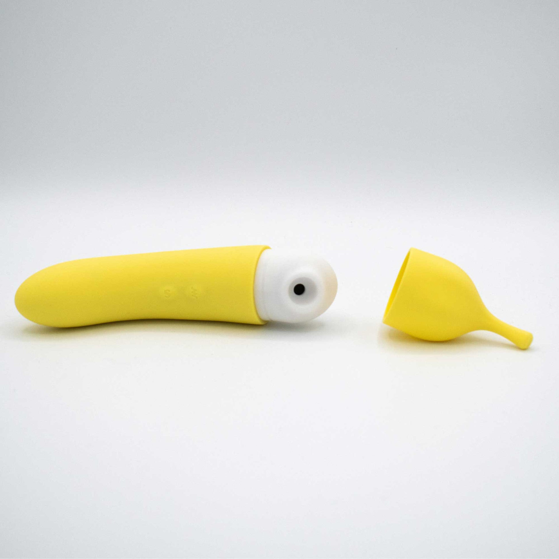 "Banana Cream Air Pulse and G-Spot Vibrator - Yellow LAK-9091"