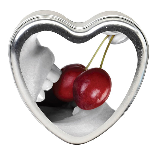 "Edible Heart Candle - Cherry - 4 Oz. EB-HSCK001"