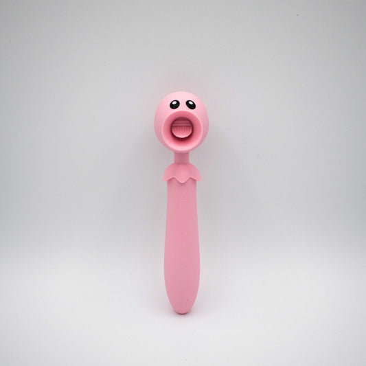 "Lick n' Stick Clit Flicker and G-Spot Vibrator - Pink LAK-9097"