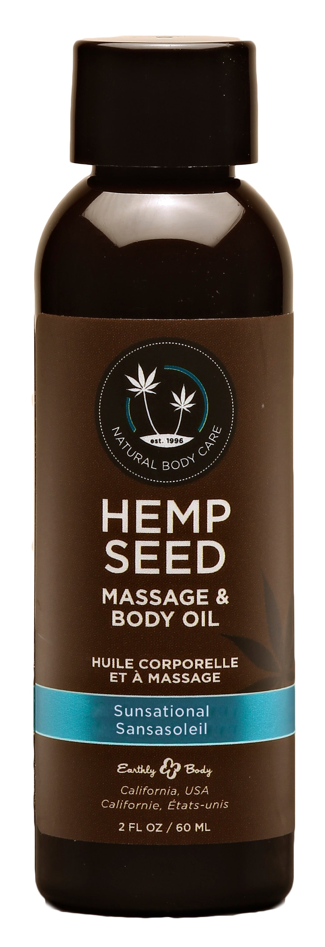 "Hemp Seed Massage and Body Oil - Sunsational 2 Fl. Oz/ 60ml EB-MAS246"