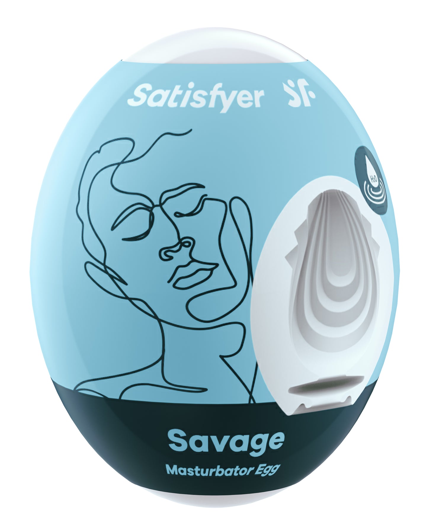 "Satisfyer Masturbator Egg - Savage - Blue SAT-9043415"