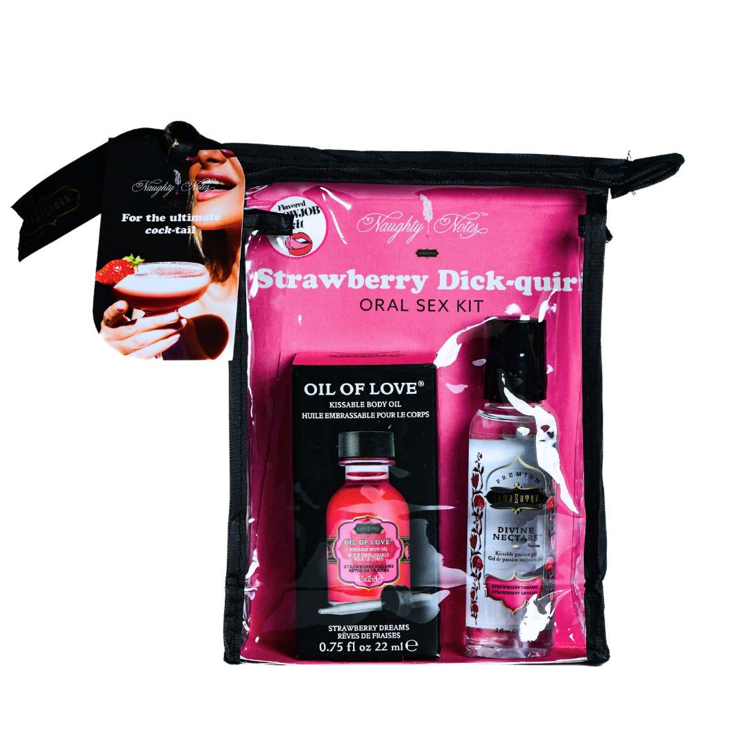 "Strawberry Dick-Quiri Oral Sex Kit - .75 Oz KS14403"