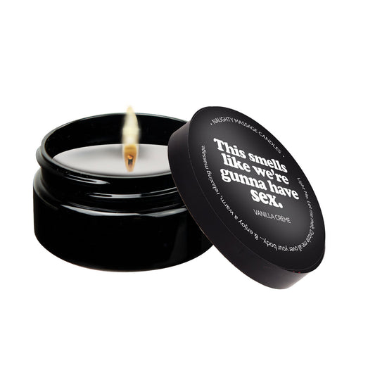 "This Smells Like We're Gunna Have Sex - Massage Candle - 2 Oz - Vanilla KS14303"