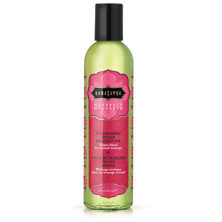 "Naturals Massage Oil - Strawberry Divine 8 Fl Oz KS10194"