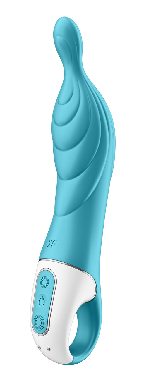 "A-Mazing 2 a-Spot Vibrator - Turquoise Turquoise SAT-J2018-213-1"