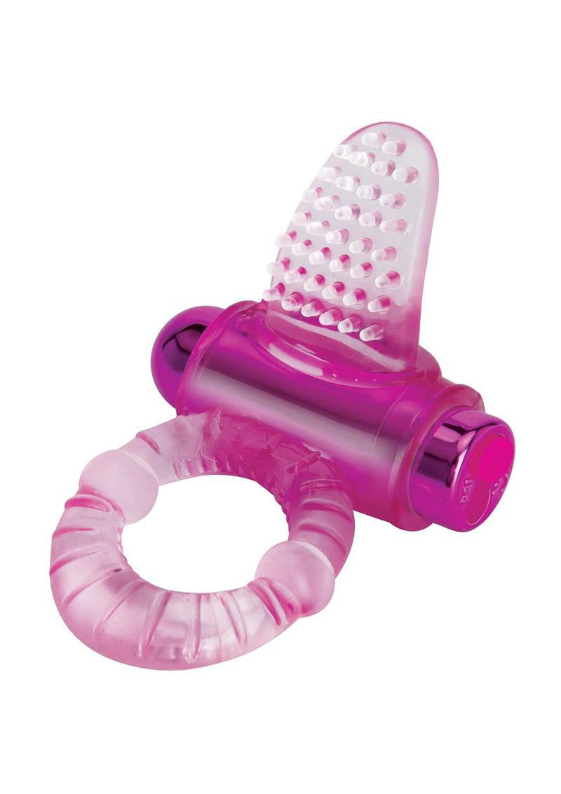 "Bodywand Rechargeable Lick It Pleasure Ring - Pink X-BW1502"