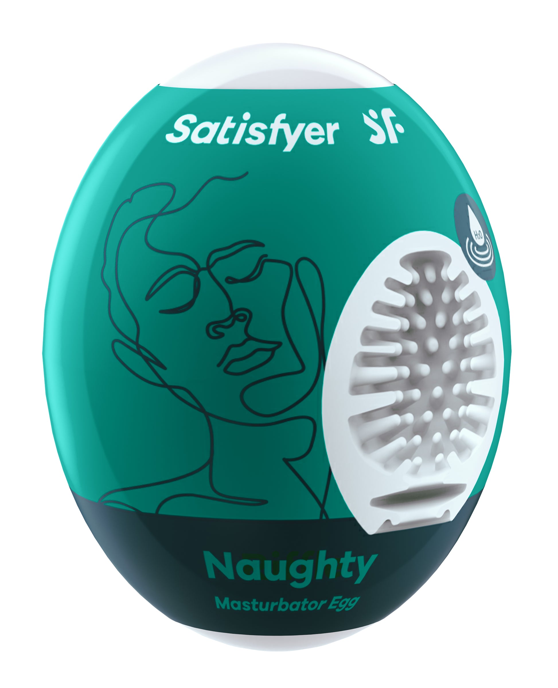 "Satisfyer Masturbator Egg - Naughty - Dark Green SAT-4010021"